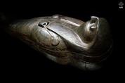 Egypt-Cairo-Egyptian-Museum-Silver-Coffin-of-Sheshonq-II-with-Head-of-Funerary-Sokar-Ra2D