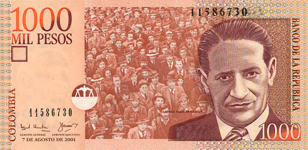 1000 colombian pesos