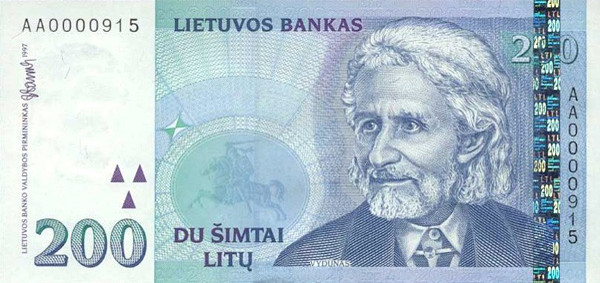 200 lithuanian litai