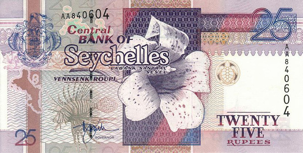 25 seychellois rupees