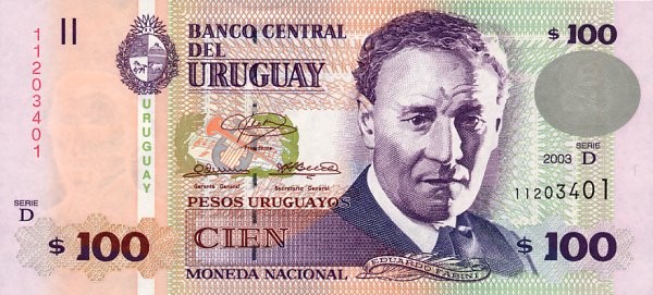 20 uruguayan pesos